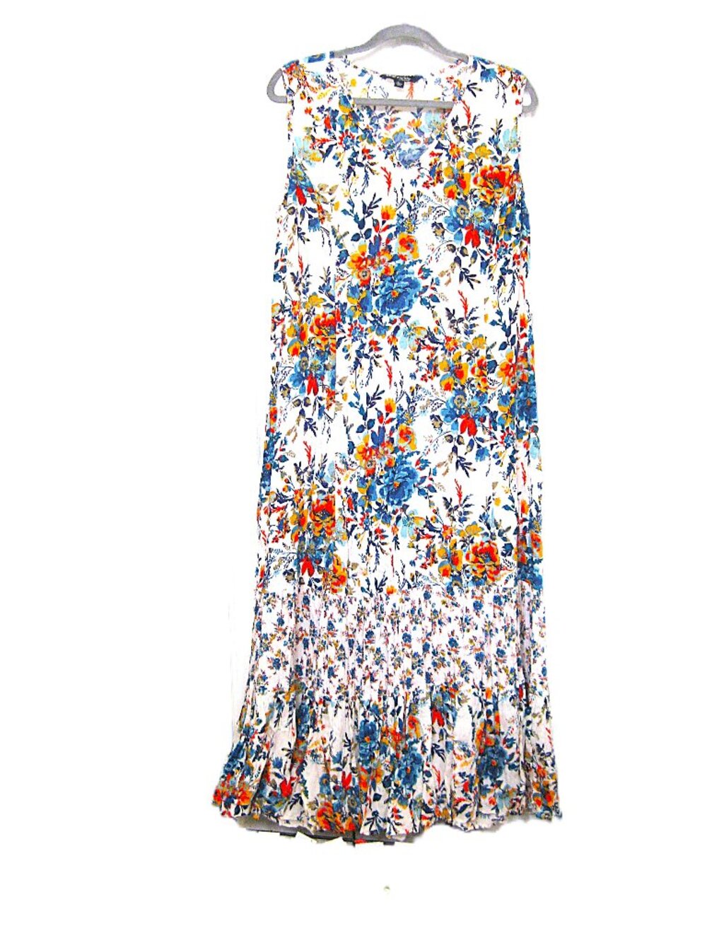 Chadwick's of Boston  Maxi Dress  Floral  Sleeveless  V-Neck   Size L